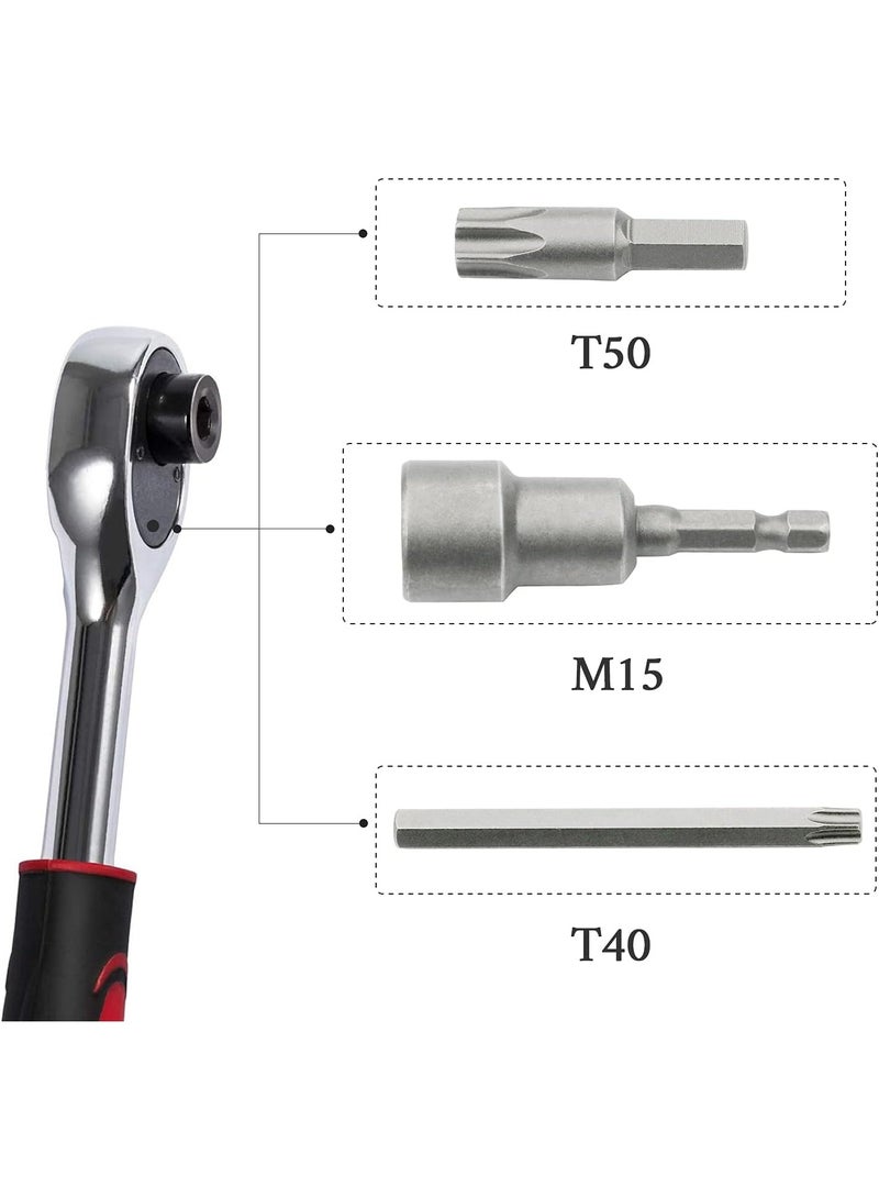 Hard Top Door Removal Torx Set Tool Kit Replace 68361574AB 82214166AB Compatible with 2007-2021 Jeep Wrangler JL JK 2-4 Doors - Image 4